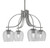 Toltec Lighting - 3924-GP-4812 - Four Light Chandelier - Cavella - Graphite