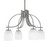 Toltec Lighting - 3924-GP-615 - Four Light Chandelier - Cavella - Graphite