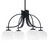 Toltec Lighting - 3924-MB-212 - Four Light Chandelier - Cavella - Matte Black