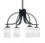 Toltec Lighting - 3924-MB-3001 - Four Light Chandelier - Cavella - Matte Black
