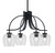 Toltec Lighting - 3924-MB-4810 - Four Light Chandelier - Cavella - Matte Black