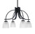 Toltec Lighting - 3924-MB-500 - Four Light Chandelier - Cavella - Matte Black