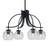 Toltec Lighting - 3924-MB-5110 - Four Light Chandelier - Cavella - Matte Black