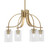 Toltec Lighting - 3924-NAB-300 - Four Light Chandelier - Cavella - New Age Brass