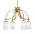 Toltec Lighting - 3924-NAB-3001 - Four Light Chandelier - Cavella - New Age Brass