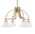 Toltec Lighting - 3924-NAB-312 - Four Light Chandelier - Cavella - New Age Brass