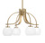 Toltec Lighting - 3924-NAB-4101 - Four Light Chandelier - Cavella - New Age Brass