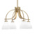 Toltec Lighting - 3924-NAB-4761 - Four Light Chandelier - Cavella - New Age Brass