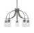 Toltec Lighting - 3925-GP-300 - Five Light Chandelier - Cavella - Graphite
