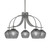 Toltec Lighting - 3925-GP-4622 - Five Light Chandelier - Cavella - Graphite
