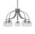 Toltec Lighting - 3925-GP-5110 - Five Light Chandelier - Cavella - Graphite