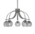 Toltec Lighting - 3925-GP-5112 - Five Light Chandelier - Cavella - Graphite