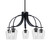 Toltec Lighting - 3925-MB-210 - Five Light Chandelier - Cavella - Matte Black