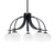 Toltec Lighting - 3925-MB-212 - Five Light Chandelier - Cavella - Matte Black