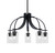 Toltec Lighting - 3925-MB-300 - Five Light Chandelier - Cavella - Matte Black