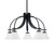 Toltec Lighting - 3925-MB-312 - Five Light Chandelier - Cavella - Matte Black