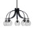 Toltec Lighting - 3925-MB-4102 - Five Light Chandelier - Cavella - Matte Black