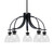 Toltec Lighting - 3925-MB-4760 - Five Light Chandelier - Cavella - Matte Black