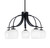 Toltec Lighting - 3925-MB-4811 - Five Light Chandelier - Cavella - Matte Black