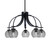 Toltec Lighting - 3925-MB-5112 - Five Light Chandelier - Cavella - Matte Black