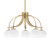 Toltec Lighting - 3925-NAB-212 - Five Light Chandelier - Cavella - New Age Brass