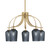 Toltec Lighting - 3925-NAB-4252 - Five Light Chandelier - Cavella - New Age Brass