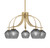 Toltec Lighting - 3925-NAB-4622 - Five Light Chandelier - Cavella - New Age Brass