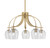 Toltec Lighting - 3925-NAB-4810 - Five Light Chandelier - Cavella - New Age Brass
