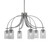 Toltec Lighting - 3926-GP-3002 - Six Light Chandelier - Cavella - Graphite