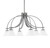 Toltec Lighting - 3926-GP-311 - Six Light Chandelier - Cavella - Graphite