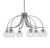Toltec Lighting - 3926-GP-4100 - Six Light Chandelier - Cavella - Graphite