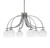 Toltec Lighting - 3926-GP-4101 - Six Light Chandelier - Cavella - Graphite