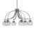 Toltec Lighting - 3926-GP-4102 - Six Light Chandelier - Cavella - Graphite
