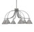 Toltec Lighting - 3926-GP-421-GP - Six Light Chandelier - Cavella - Graphite