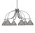 Toltec Lighting - 3926-GP-427-GP - Six Light Chandelier - Cavella - Graphite