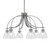 Toltec Lighting - 3926-GP-4760 - Six Light Chandelier - Cavella - Graphite