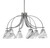 Toltec Lighting - 3926-GP-4769 - Six Light Chandelier - Cavella - Graphite