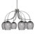 Toltec Lighting - 3926-GP-4902 - Six Light Chandelier - Cavella - Graphite