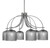 Toltec Lighting - 3926-GP-4912 - Six Light Chandelier - Cavella - Graphite