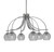 Toltec Lighting - 3926-GP-5112 - Six Light Chandelier - Cavella - Graphite