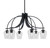 Toltec Lighting - 3926-MB-210 - Six Light Chandelier - Cavella - Matte Black