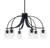 Toltec Lighting - 3926-MB-300 - Six Light Chandelier - Cavella - Matte Black