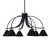 Toltec Lighting - 3926-MB-421 - Six Light Chandelier - Cavella - Matte Black