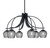 Toltec Lighting - 3926-MB-4602 - Six Light Chandelier - Cavella - Matte Black
