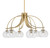 Toltec Lighting - 3926-NAB-202 - Six Light Chandelier - Cavella - New Age Brass