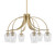 Toltec Lighting - 3926-NAB-210 - Six Light Chandelier - Cavella - New Age Brass