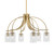 Toltec Lighting - 3926-NAB-3002 - Six Light Chandelier - Cavella - New Age Brass