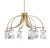Toltec Lighting - 3926-NAB-3009 - Six Light Chandelier - Cavella - New Age Brass
