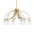 Toltec Lighting - 3926-NAB-311 - Six Light Chandelier - Cavella - New Age Brass