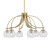 Toltec Lighting - 3926-NAB-4100 - Six Light Chandelier - Cavella - New Age Brass